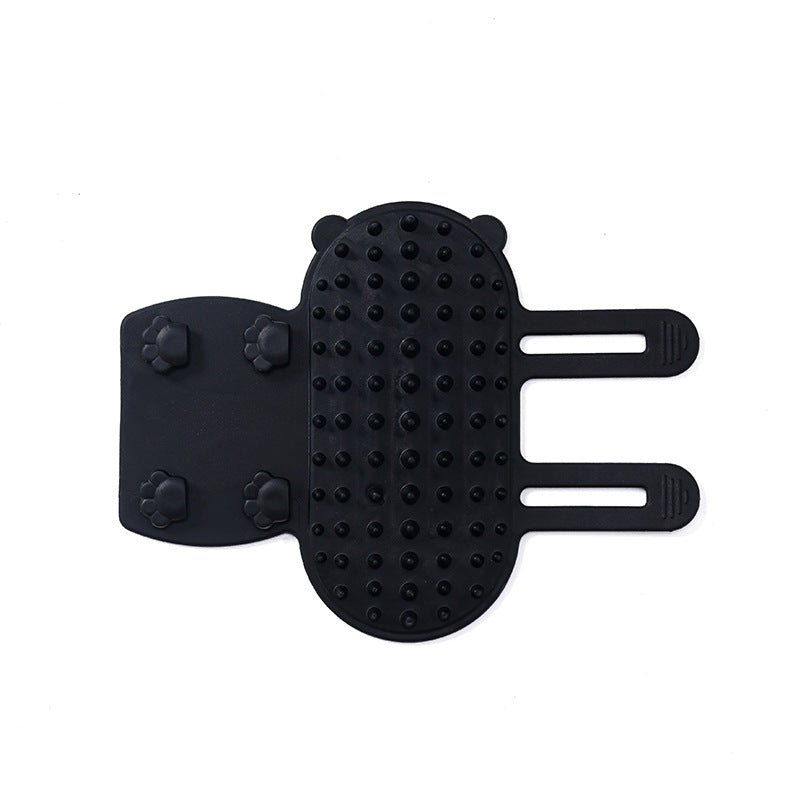 Self-Cleaning Wall Corner Cat Scratcher & Grooming Brush