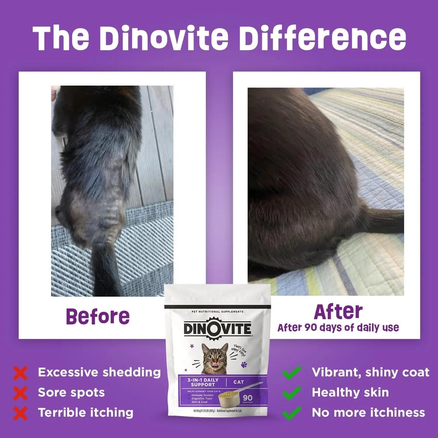 Cat Multivitamin — Probiotics, Omega-3 & Coat Support