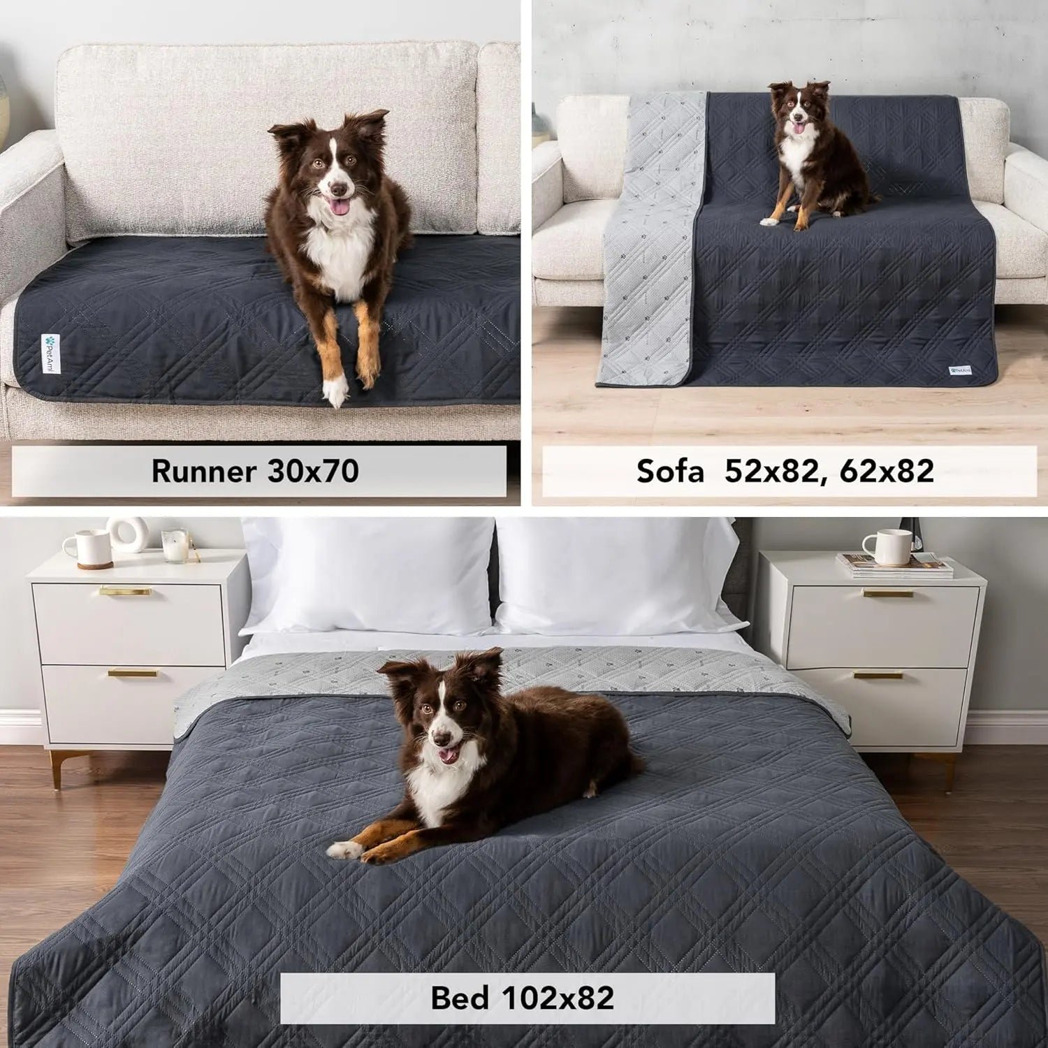 Waterproof Reversible Couch Cover — Pet-Proof, Washable