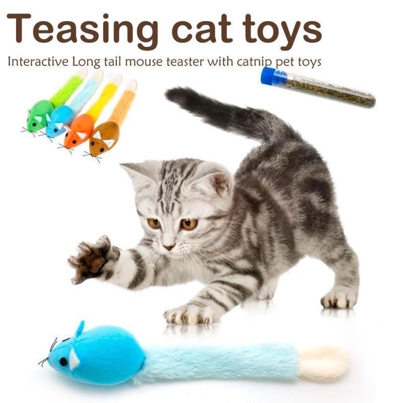 Long Tail Mouse Toy for Cats