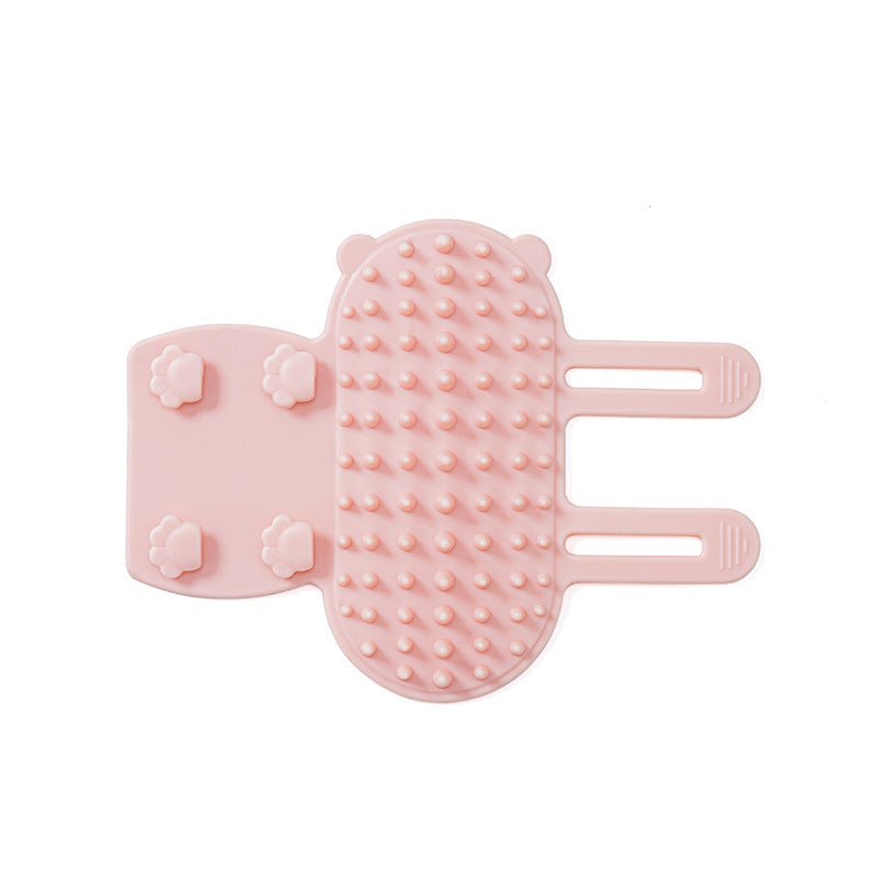 Self-Cleaning Wall Corner Cat Scratcher & Grooming Brush