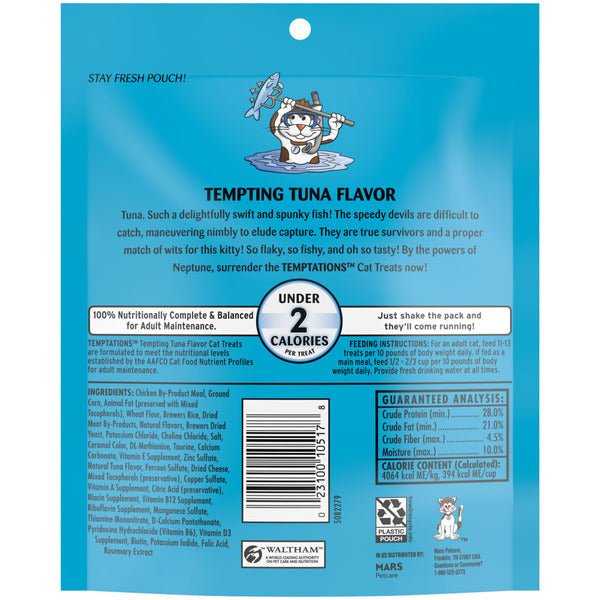 TEMPTATIONS Tempting Tuna Flavor Treats for Cats